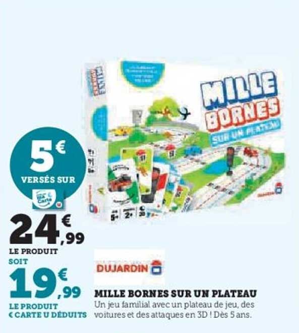 MILLE BORNES SUR UN PLATEAU