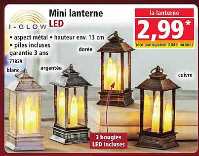 Mini lanterne LED