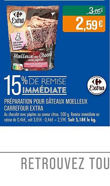 Moelleux au Chocolat avec Pépites