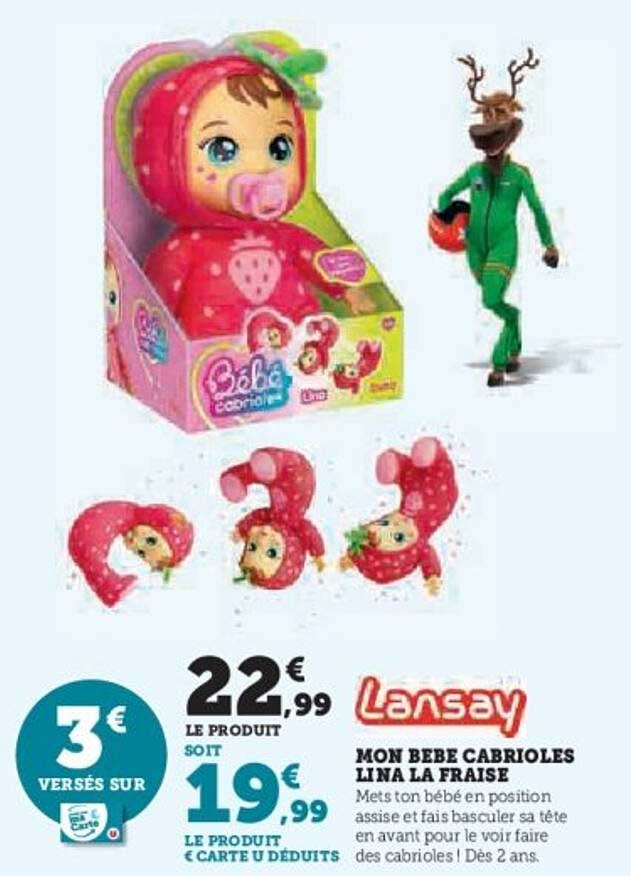 MON BEBE CABRIoles LINA LA FRAISE