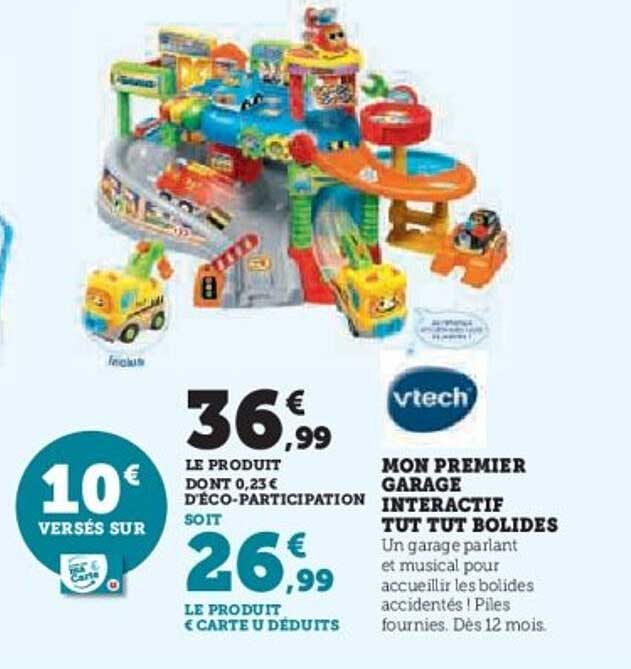 MON PREMIER GARAGE INTERACTIF TUT TUT BOLIDES