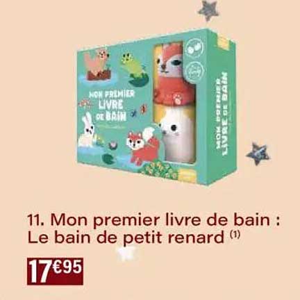 Mon premier livre de bain : Le bain de petit renard