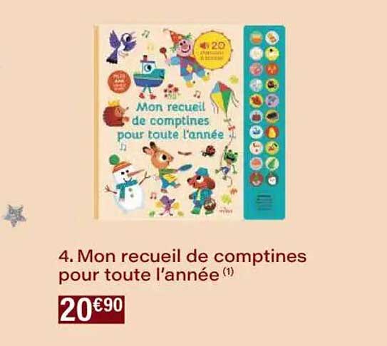 Mon recueil de comptines pour toute l’année