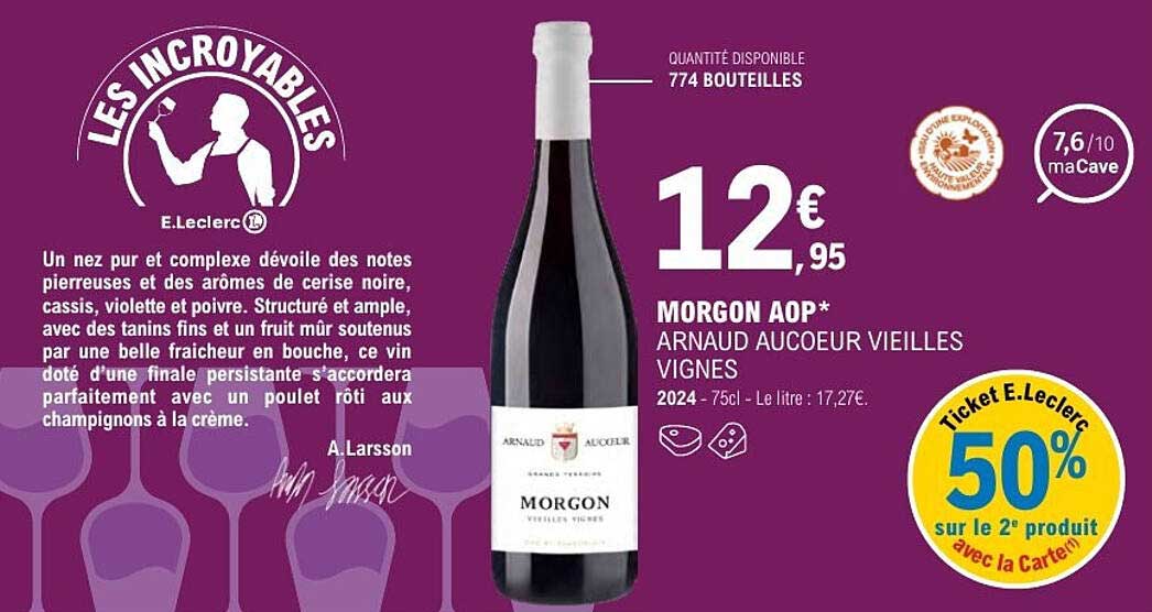 MORGON AOP* ARNAUD AUCOEUR VIEILLES VIGNES
