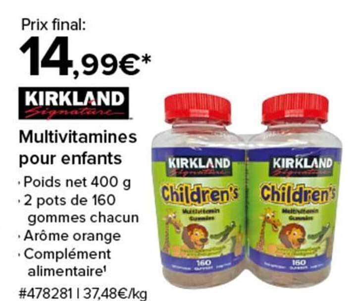 Multivitamines pour enfants