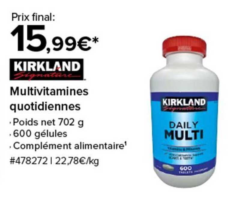 Multivitamines quotidiennes