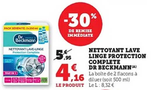 NETTOYANT LAVE LINGE PROTECTION COMPLETE DR BECKMANN