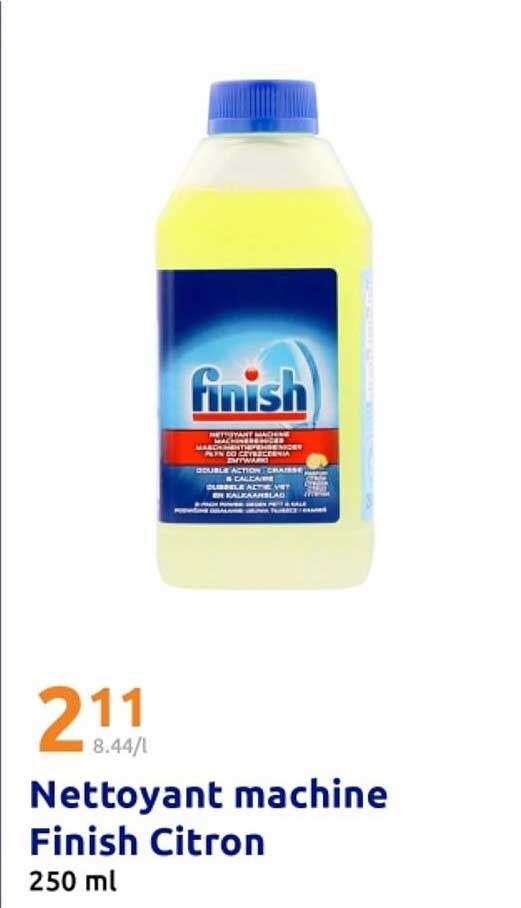 Nettoyant machine Finish Citron
