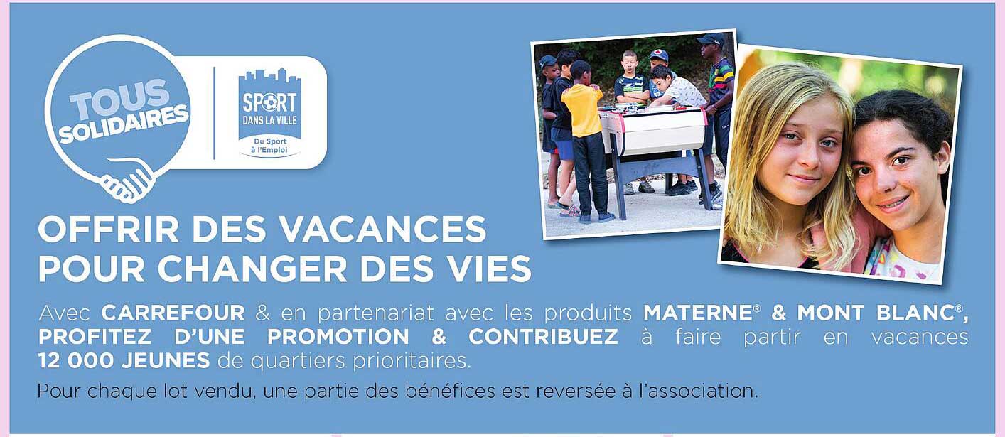 OFFRIR DES VACANCES POUR CHANGER DES VIES