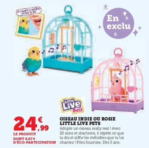 OISEAU INDIE OU ROSIE LITTLE LIVE PETS