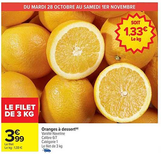 Oranges à dessert