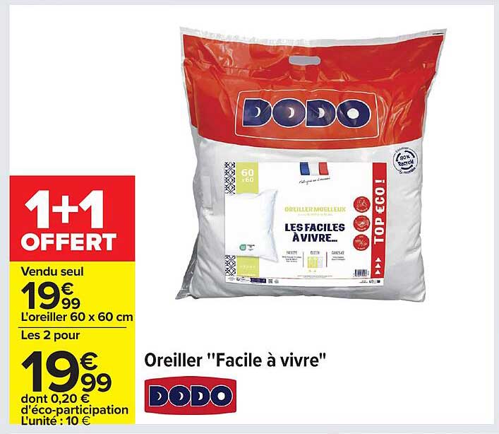 Oreiller "Facile à vivre"