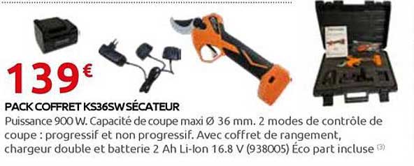 PACK COFFRET KS36SW SÉCATEUR