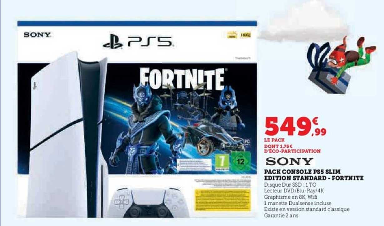 PACK CONSOLE PS5 SLIM EDITION STANDARD - FORTNITE