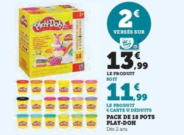 PACK DE 18 POTS PLAY-DOH