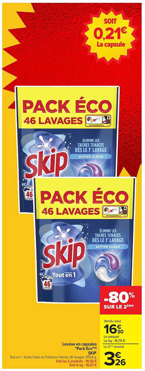 PACK ÉCO 46 LAVAGES