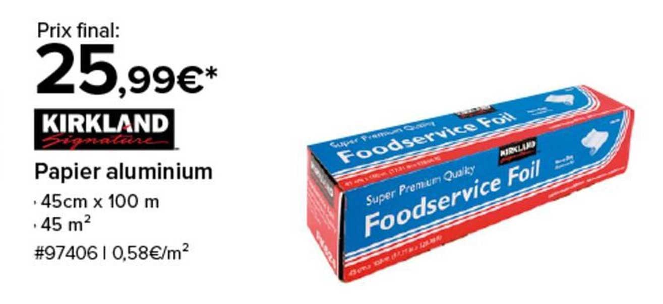 Papier aluminium Kirkland