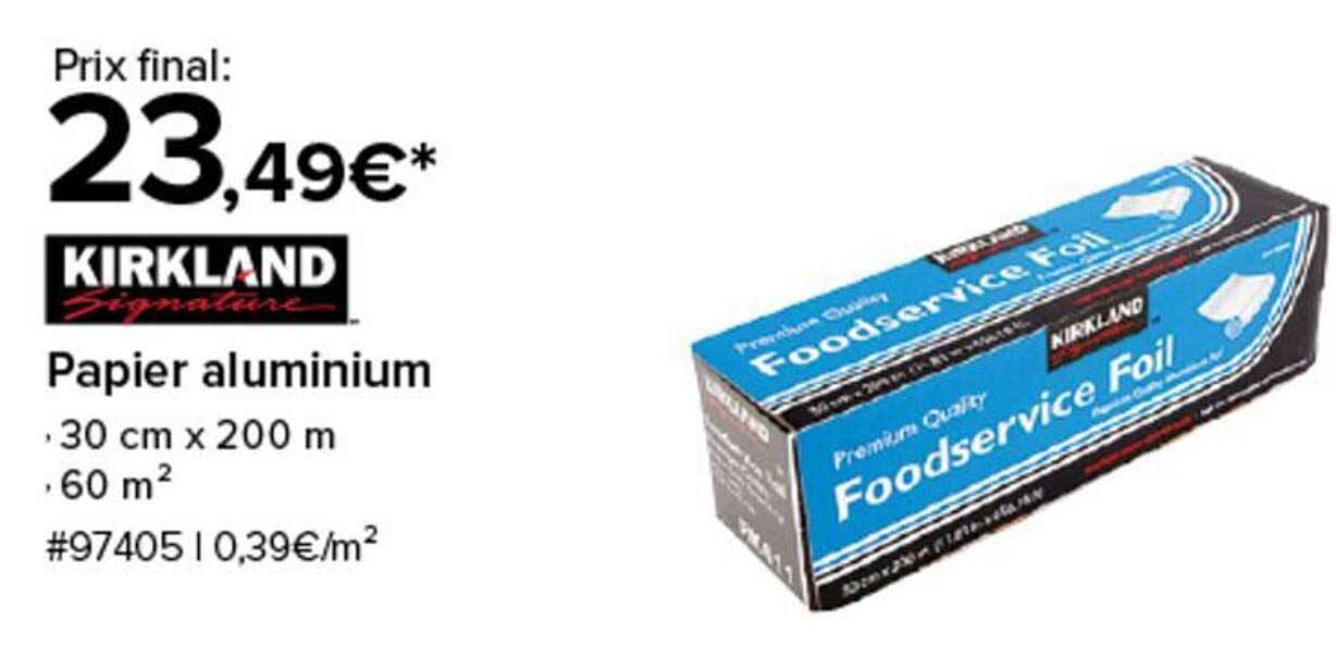 Papier aluminium Kirkland Signature
