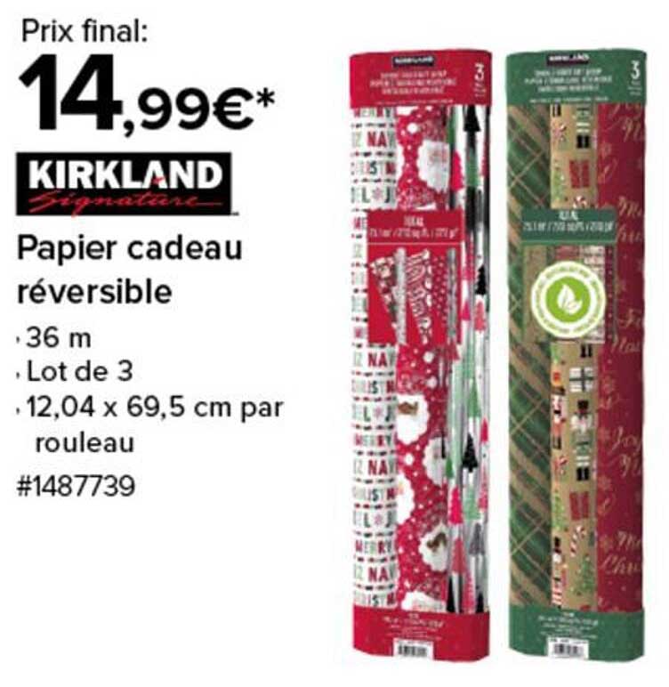 Papier cadeau réversible