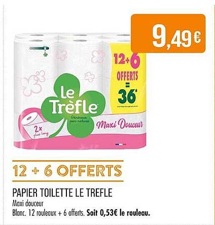 PAPIER TOILETTE LE TREFLE