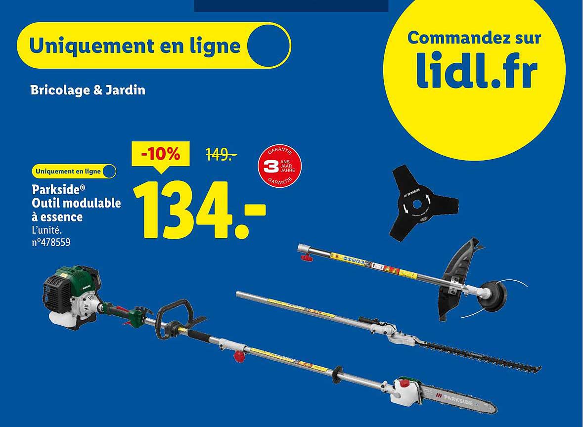 Parkside® Outil modulable à essence