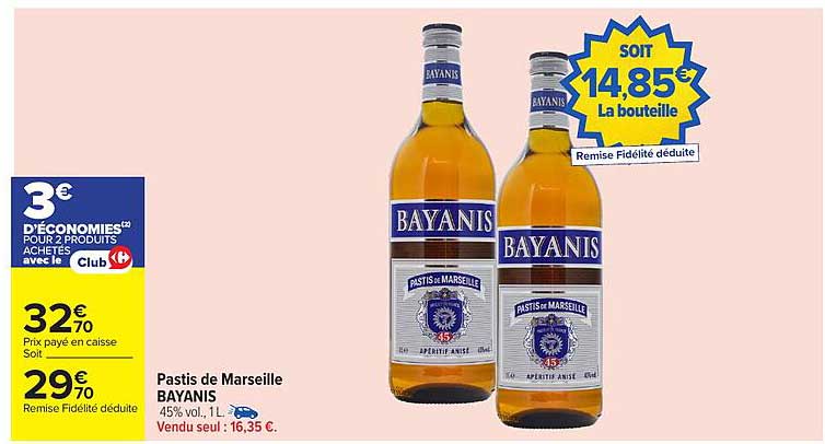 Pastis de Marseille BAYANIS
