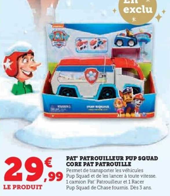 PAT' PATROUILLEUR PUP SQUAD CORE PAT PATROUILLE