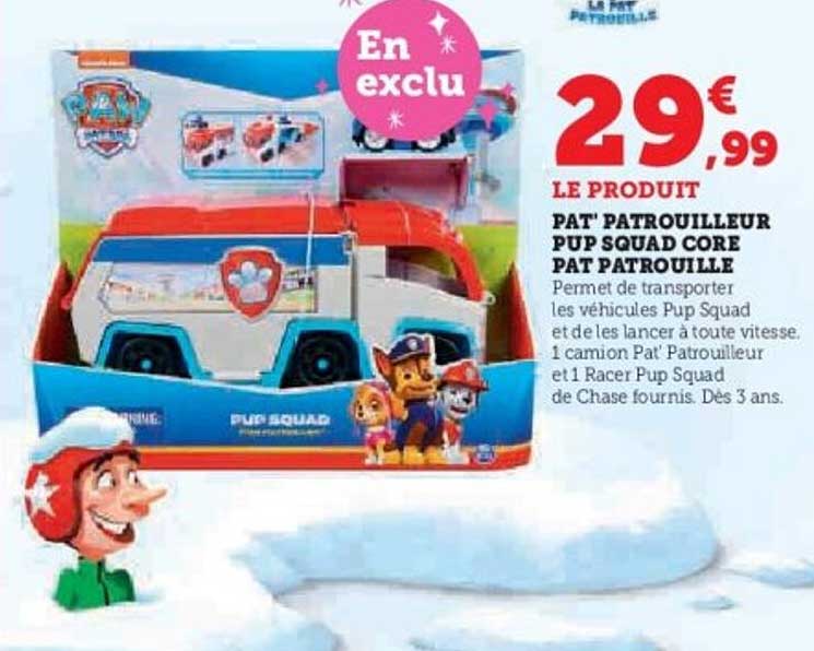 PAT' PATROUILLEUR PUP SQUAD CORE PAT PATROUILLE
