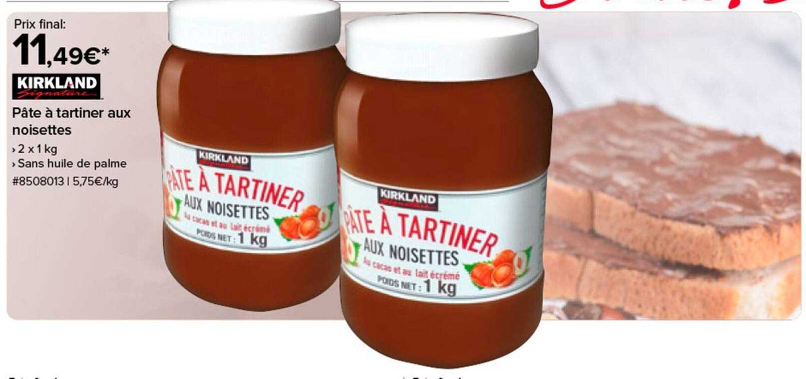 Pâte à tartiner aux noisettes