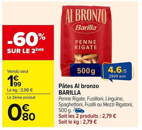 Pâtes Al bronzo BARILLA