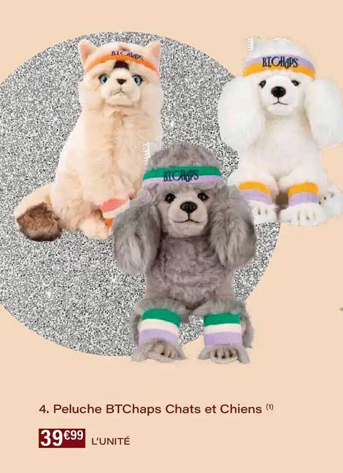 Peluche BTChaps Chats et Chiens