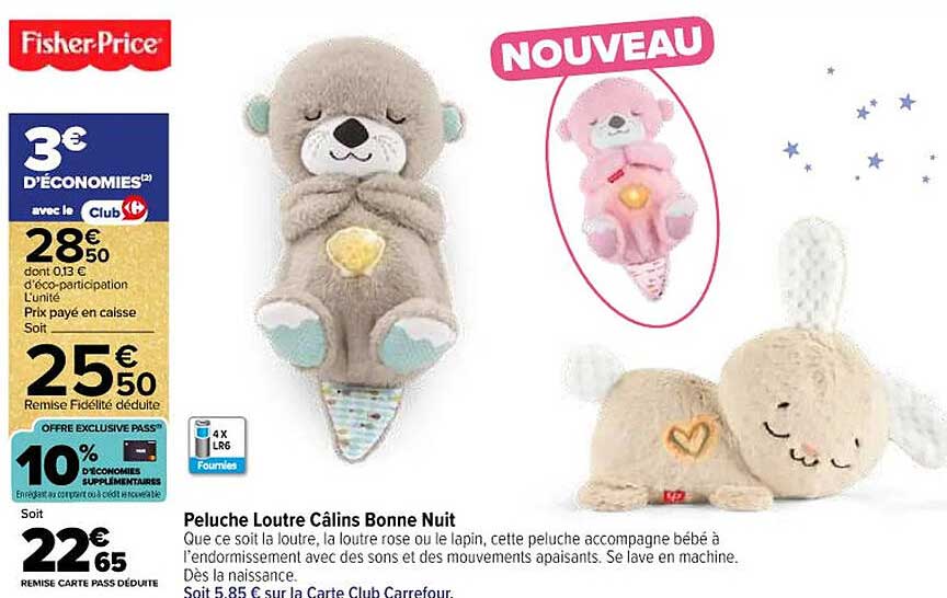 Peluche Loutre Cala Bons Nuit