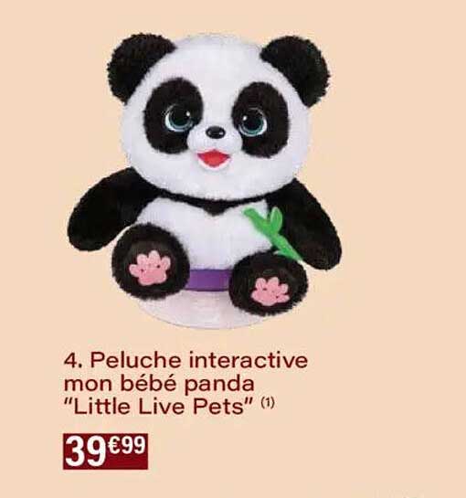 Peluches interactive mon bébé panda "Little Live Pets"