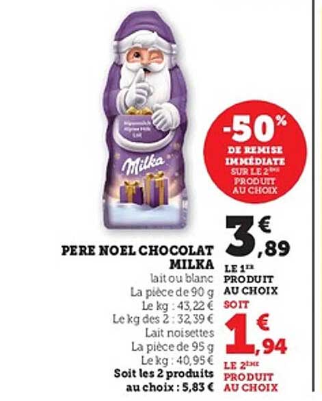 PERE NOEL CHOCOLAT MILKA