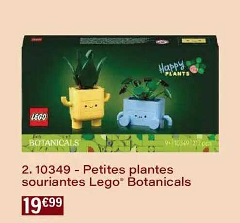 Petites plantes souriantes Lego® Botanicals