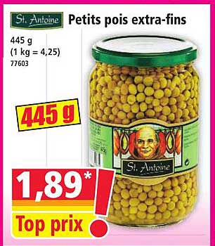 Petits pois extra-fins