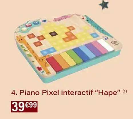 Piano Pixel interactif "Hape"