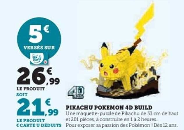 Pikachu Pokemon 4D Build