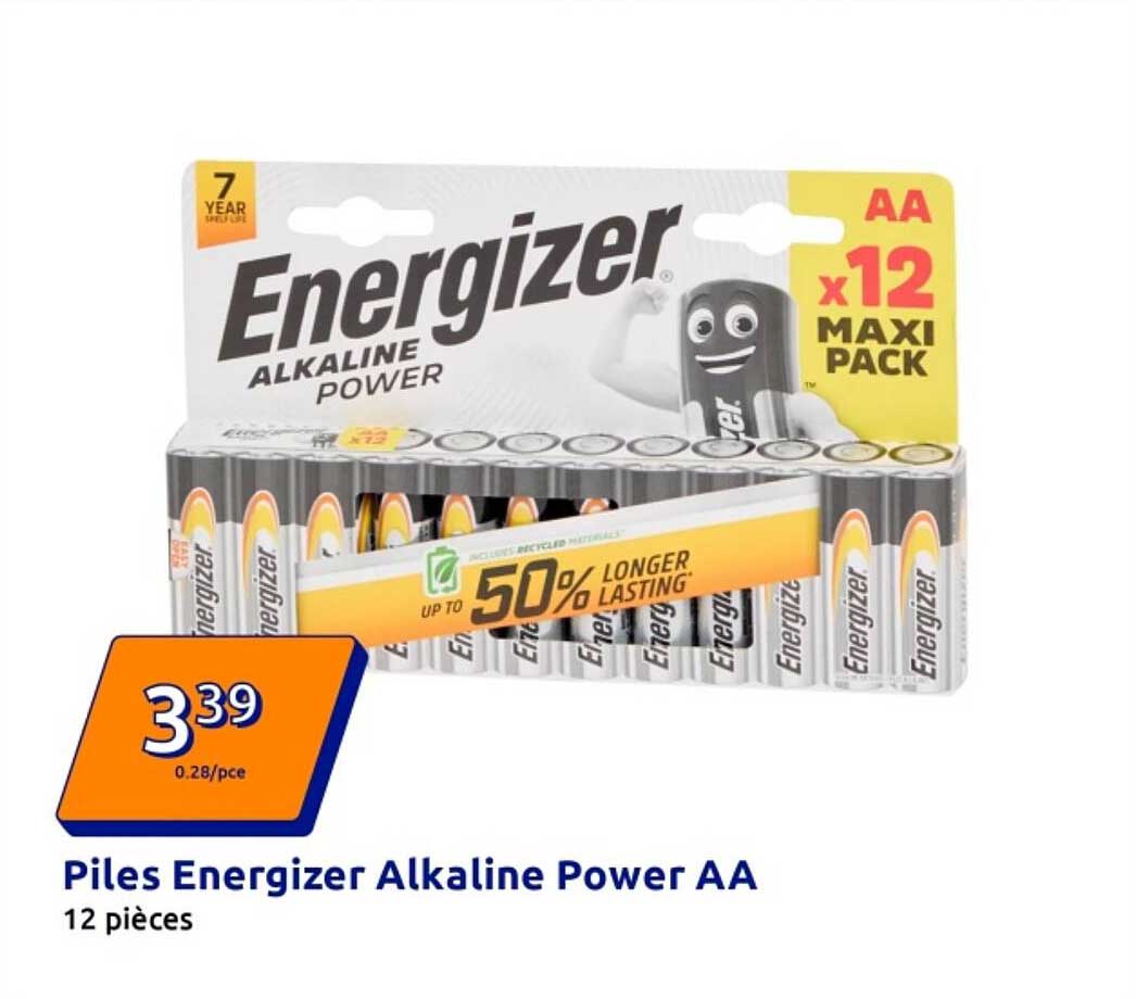 Piles Energizer Alkaline Power AA