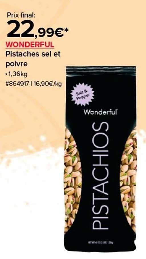 Pistaches sel et poivre Wonderful