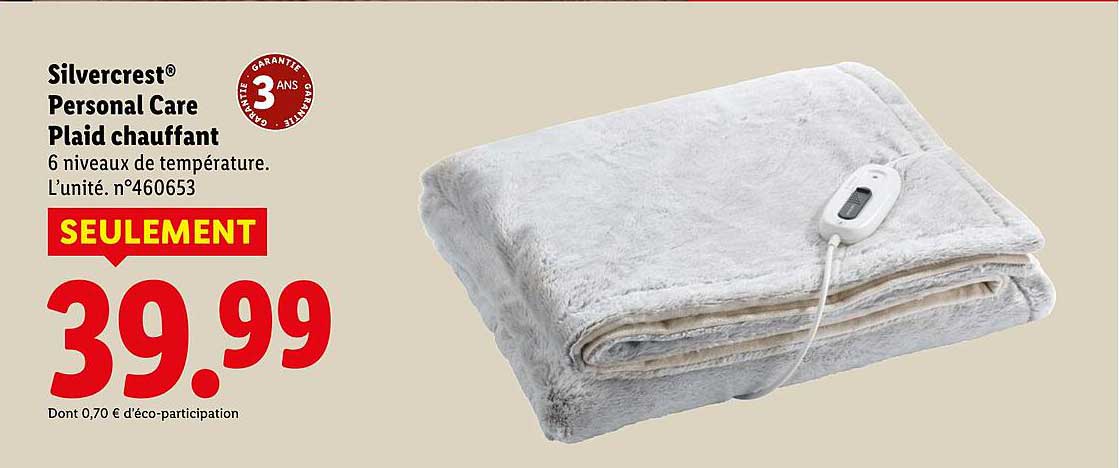 Plaid chauffant Silvercrest® Personal Care