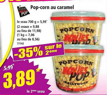 Pop-corn au caramel