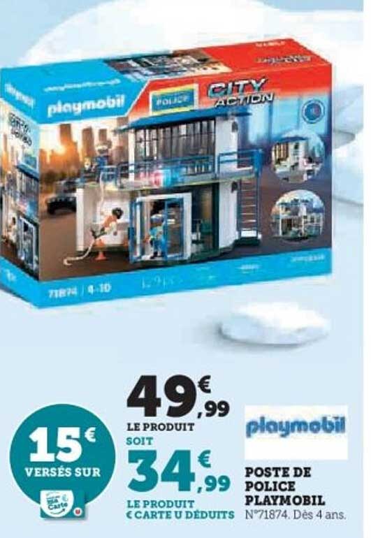 POSTE DE POLICE PLAYMOBIL N°71874