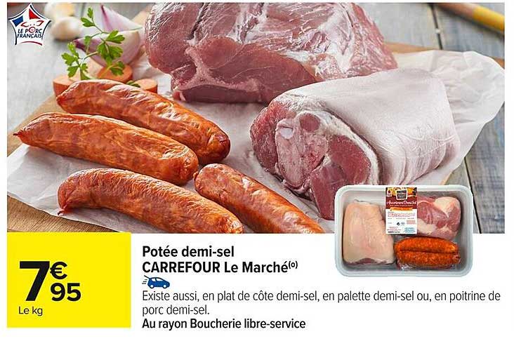 Potée demi-sel CARREFOUR Le Marché