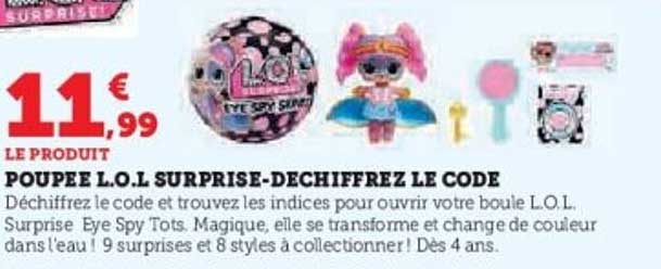 POUPEE L.O.L SURPRISE-DECHIFFREZ LE CODE