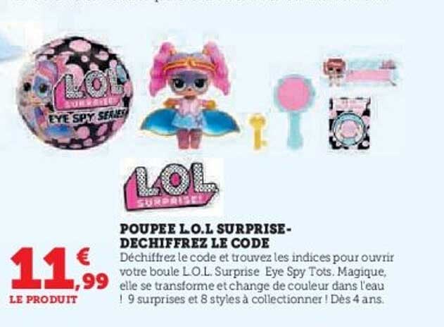 POUPÉE L.O.L. SURPRISE - DÉCHIFFREZ LE CODE