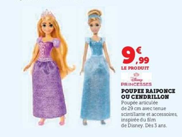 POUPÉE RAIPONCE OU CENDRILLON