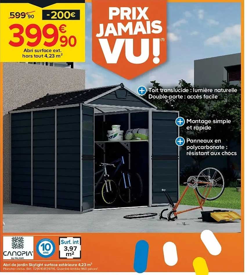 PRIX JAMAIS VU !