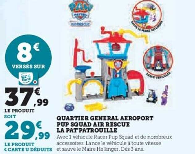 QUARTIER GENERAL AEROPORT PUP SQUAD AIR RESCUE LA PATPATROUILLE