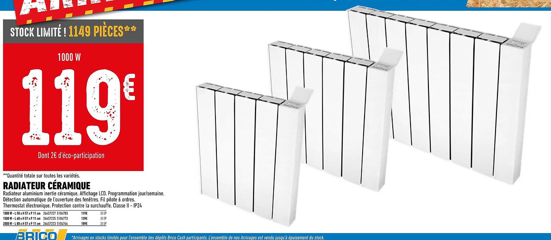 RADIATEUR CÉRAMIQUE